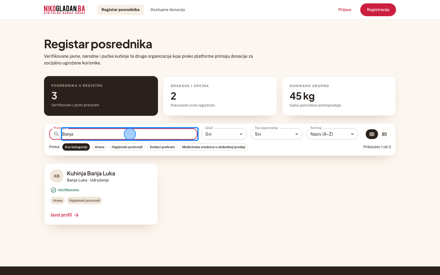 Korak 9: Obrišite tekst iz polja „Pretraga" da se vrati cijela lista.