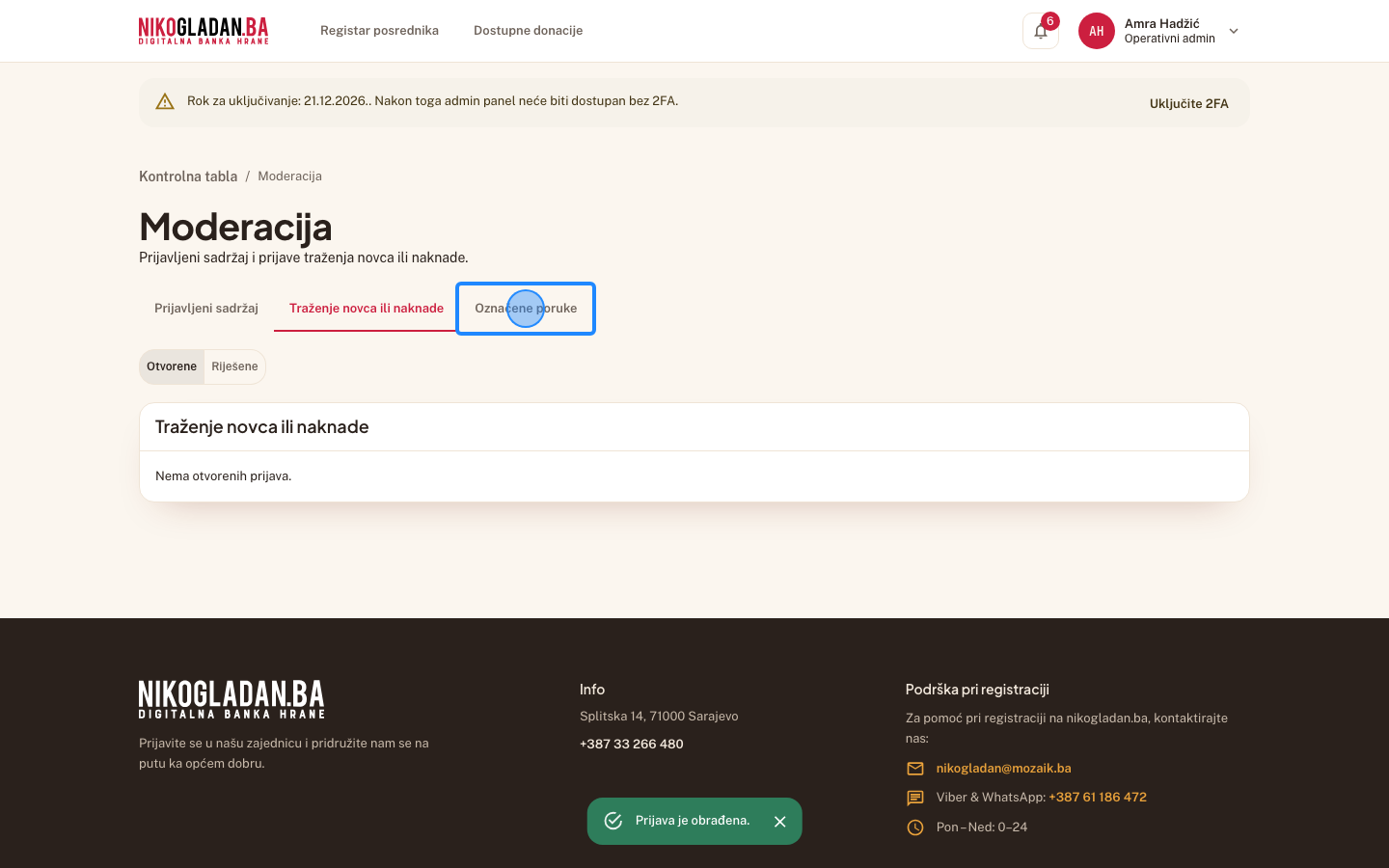 Korak 92: Kliknite tab „Označene poruke".