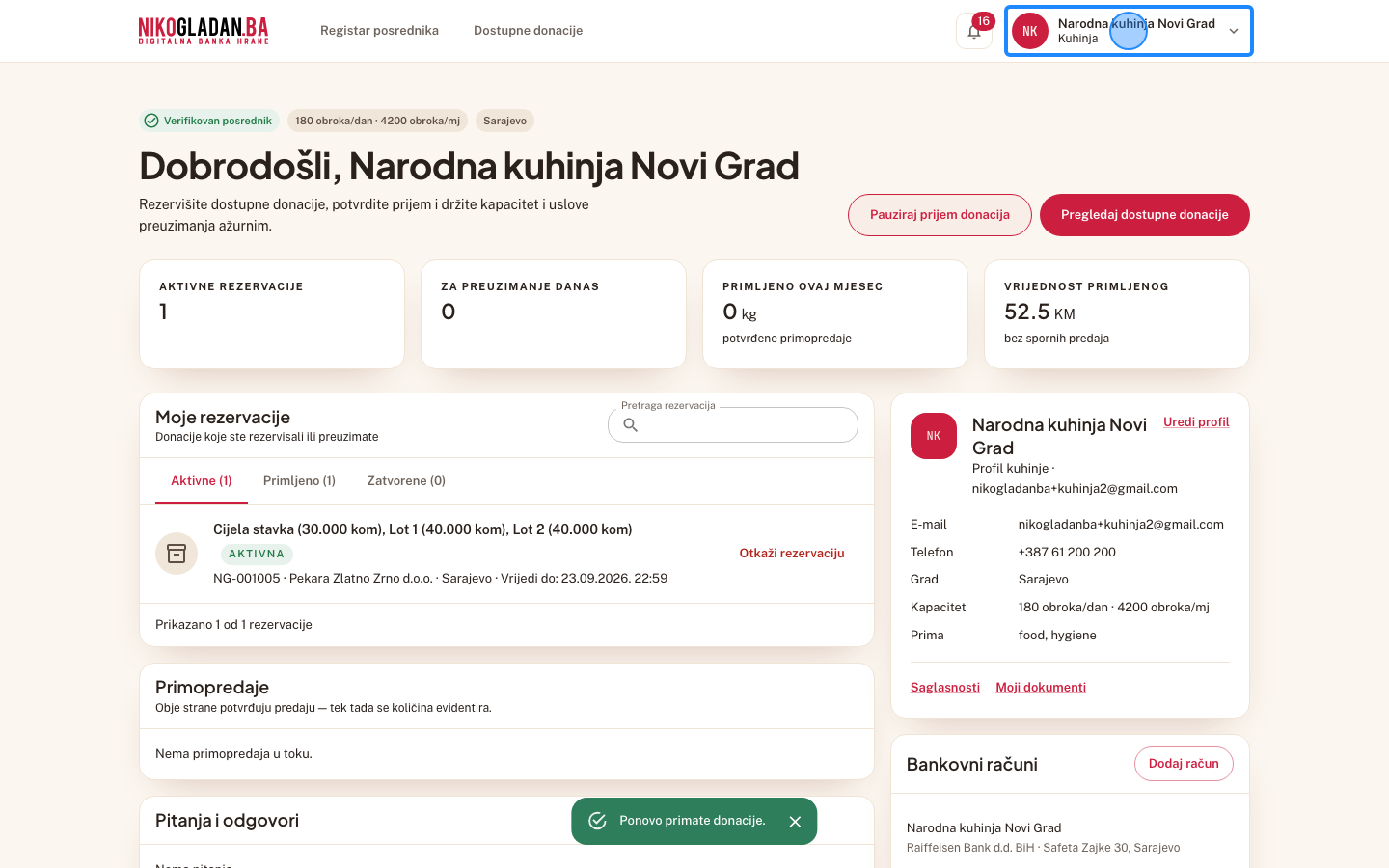 Korak 23: Kliknite ime kuhinje gore desno.