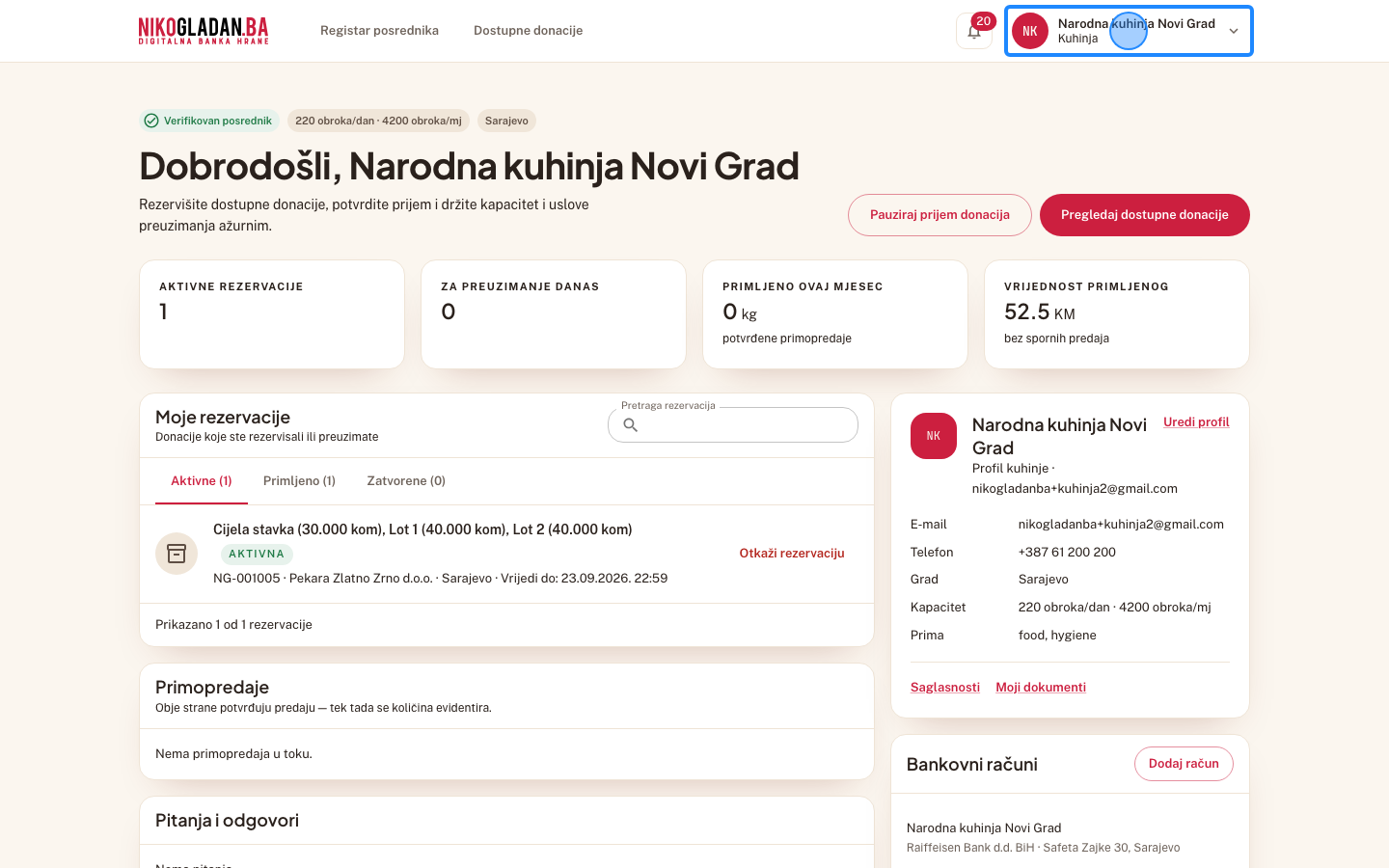 Korak 70: Vratite se u aplikaciju i kliknite ime kuhinje gore desno.