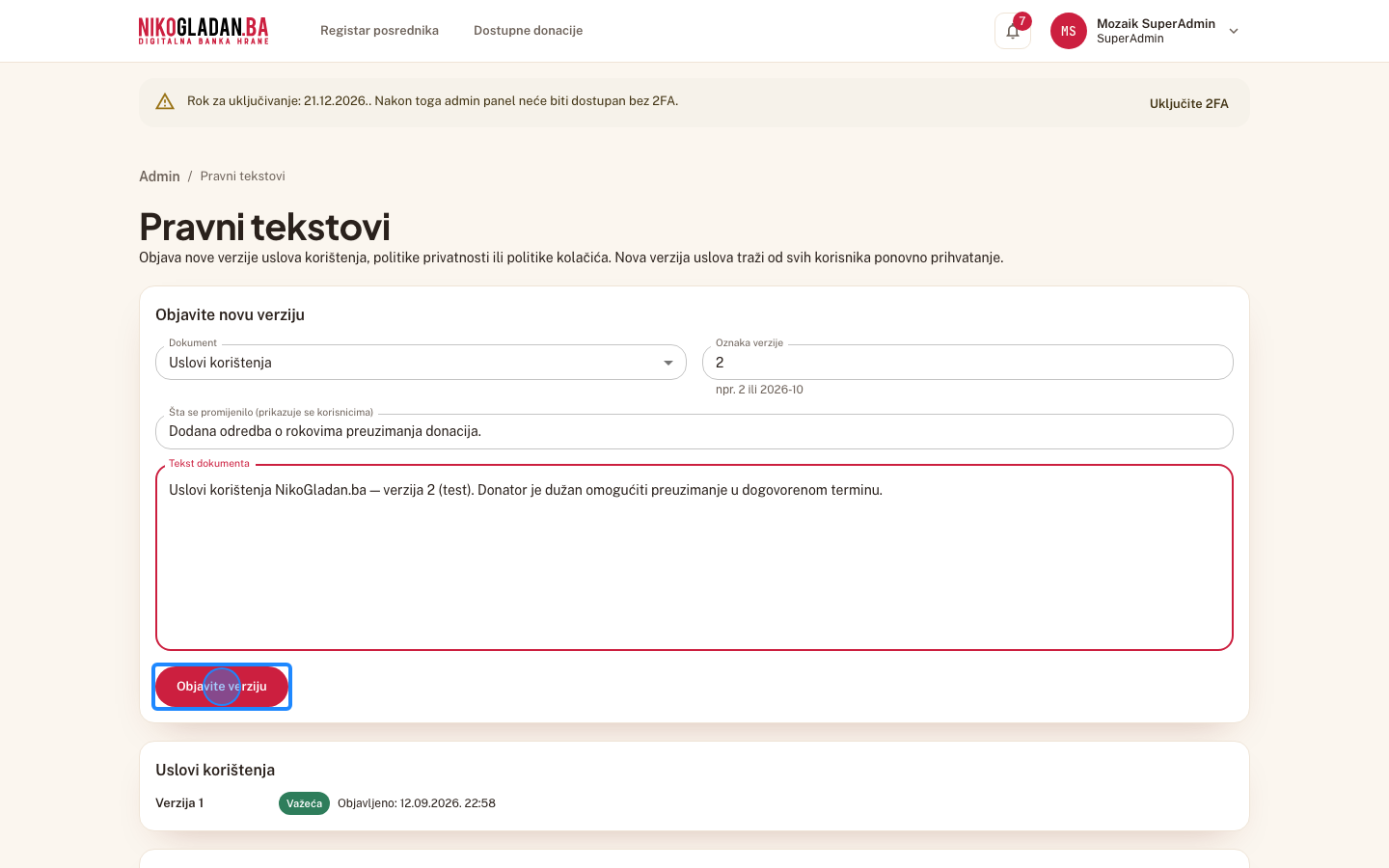 Korak 68: Kliknite „Objavite verziju".