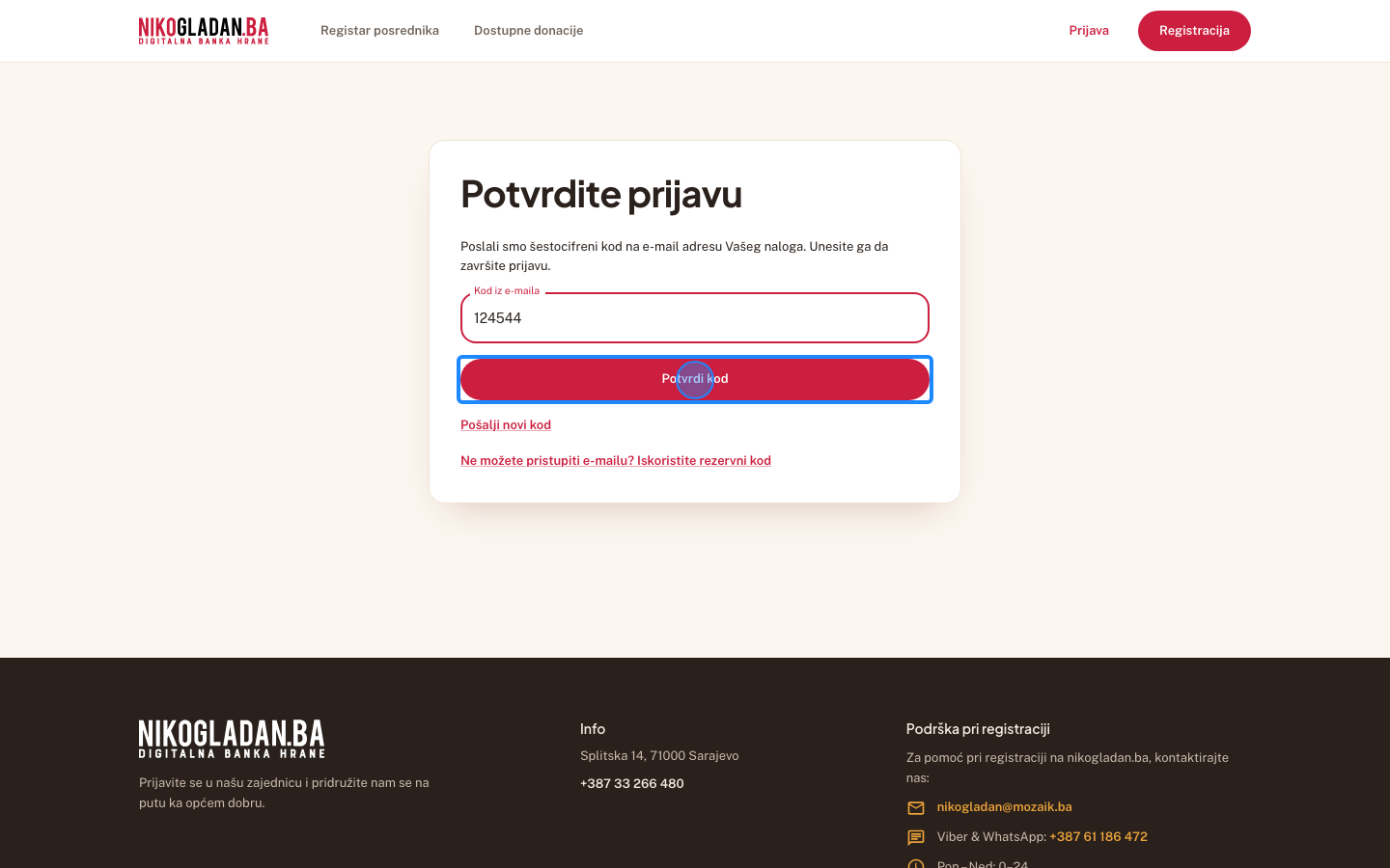 Korak 63: Kliknite „Potvrdi kod".
