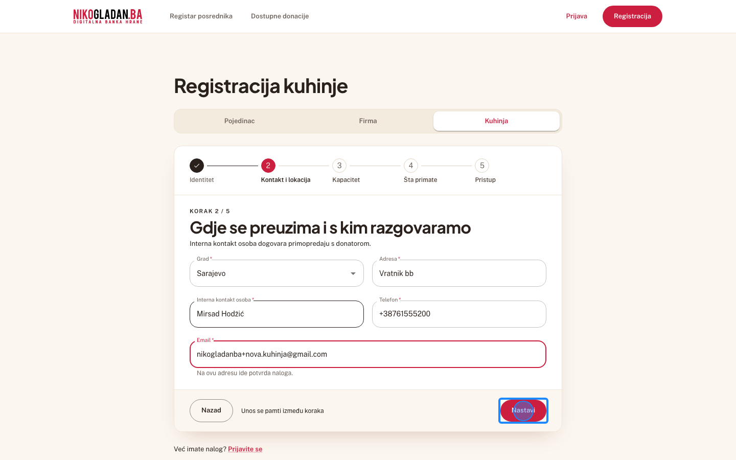 Korak 47: Kliknite „Nastavi".