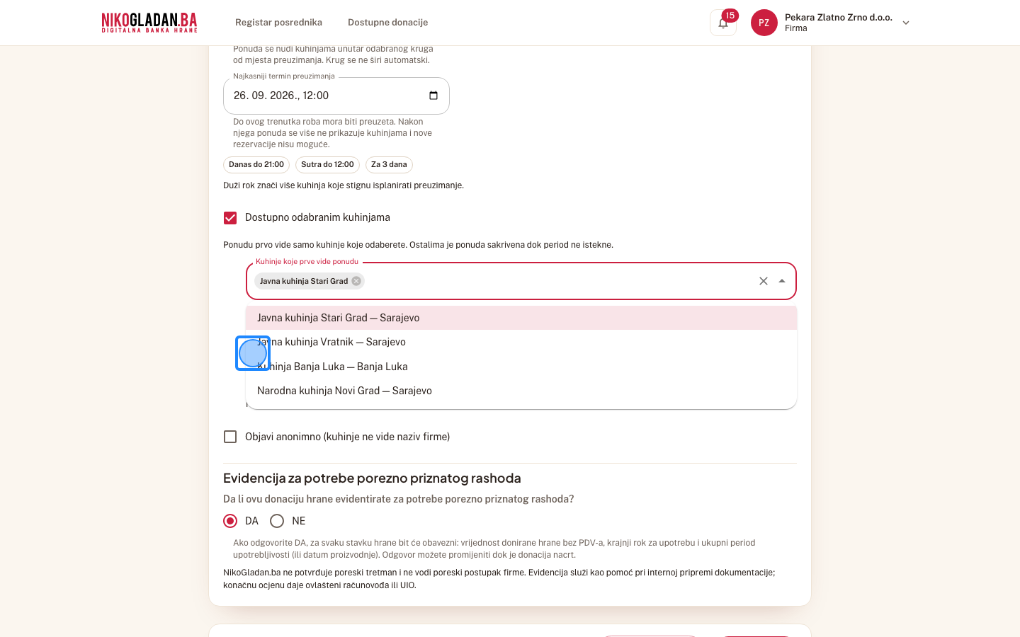 Korak 16: Pod „Trajanje prioritetnog perioda" odaberite „1 dan (24 sata)".
