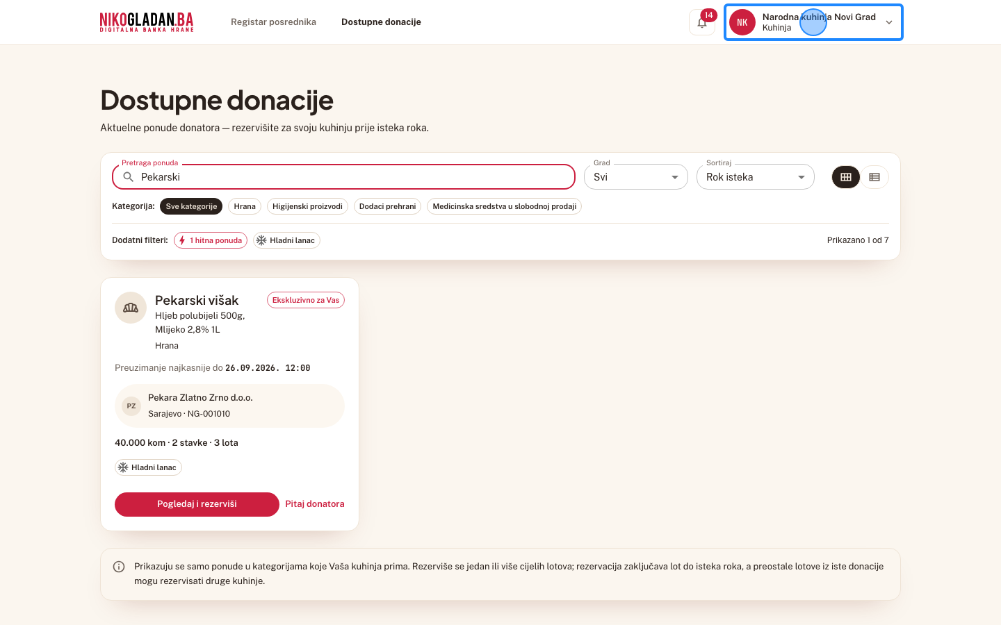 Korak 87: Kliknite ime kuhinje gore desno.